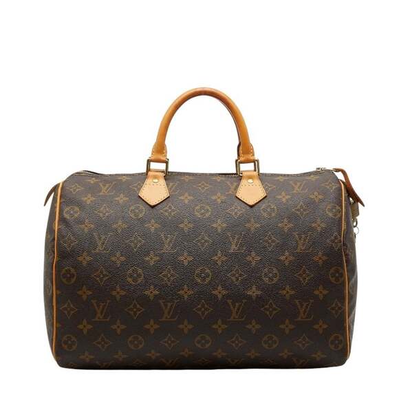 LOUIS VUITTON Handbags - Louis Vuitton Monogram Speedy 35 Handbag/Boston Bag M41107 Brown Leather Wome...